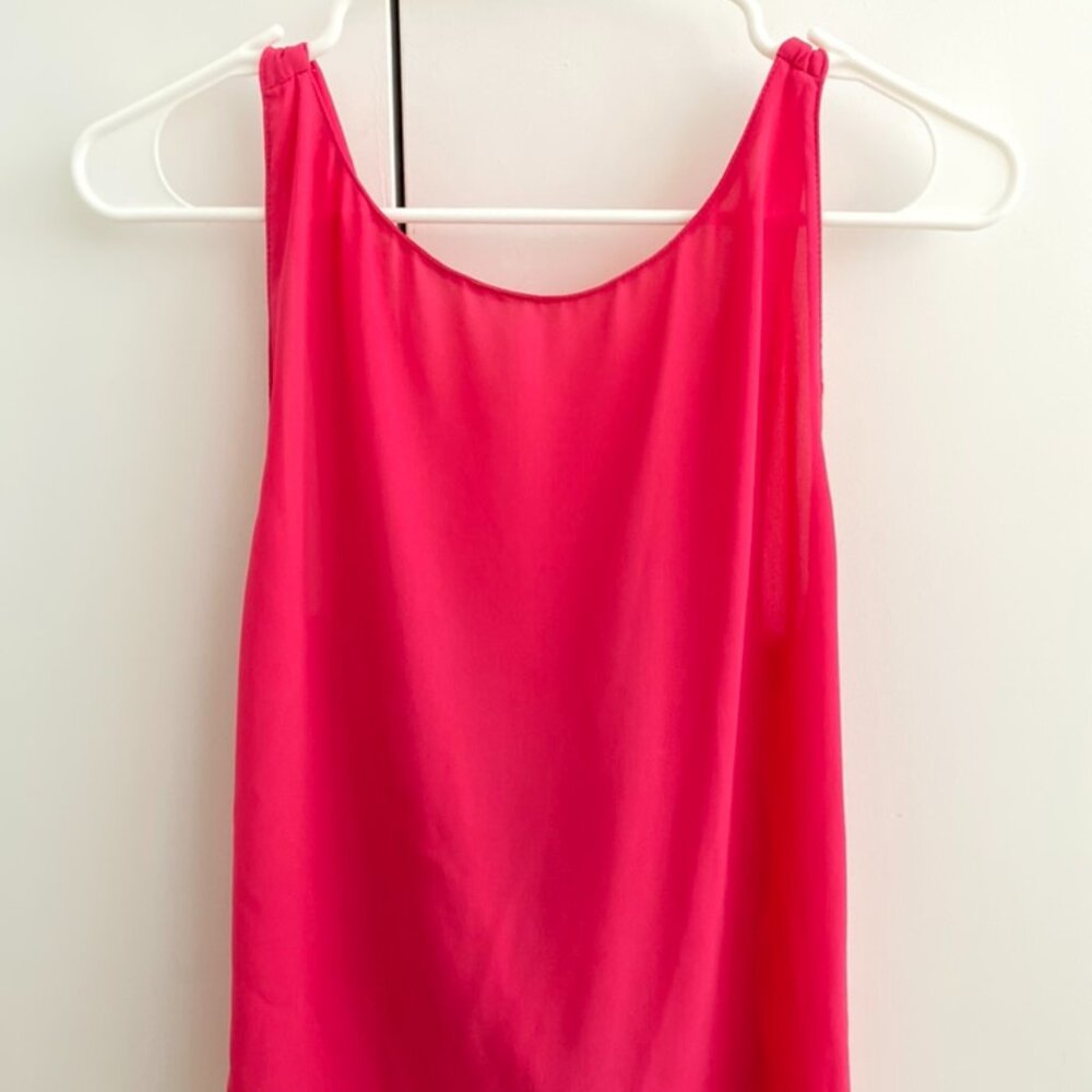 Zara hot pink top